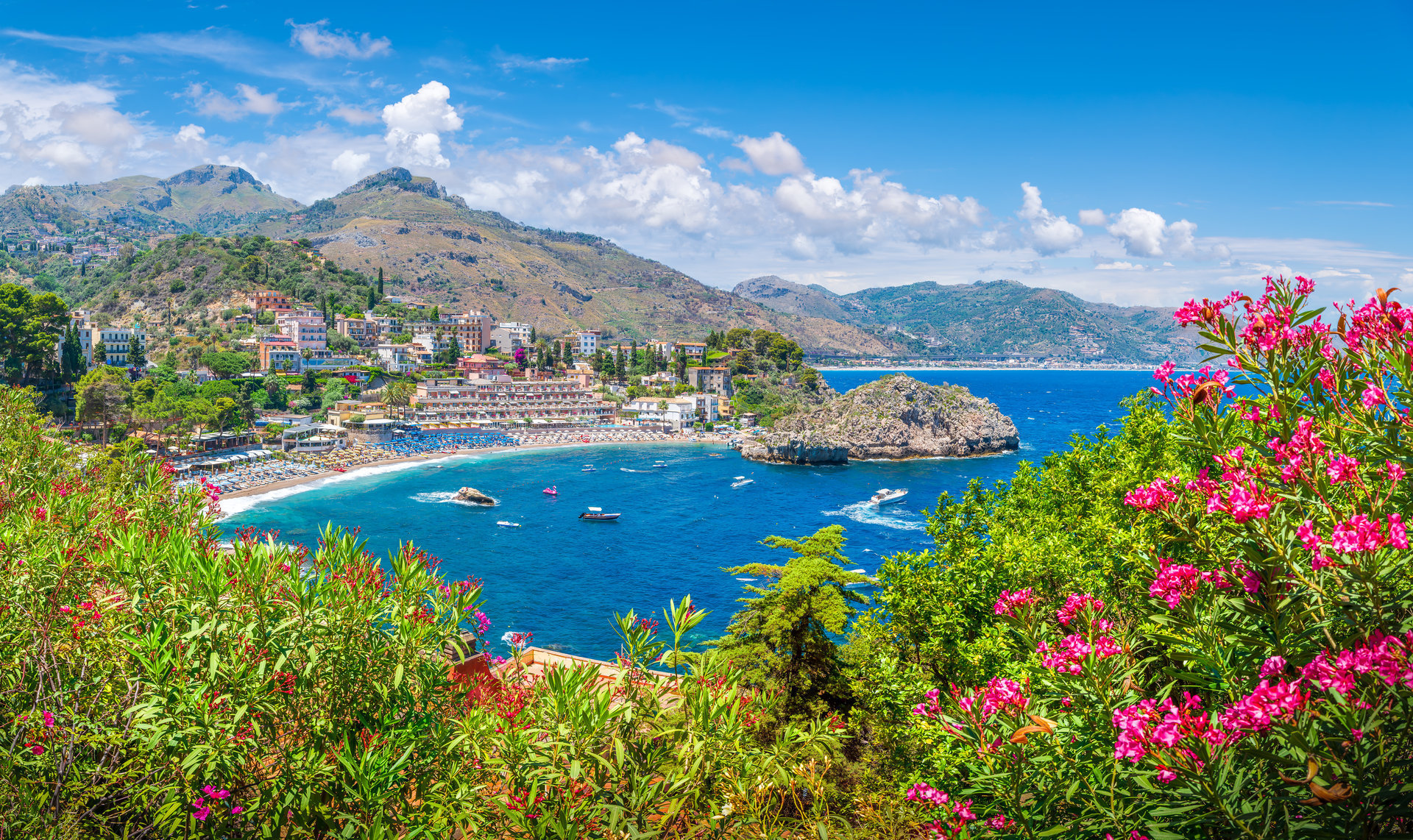 Sicilian coastal scenery with scenic views
